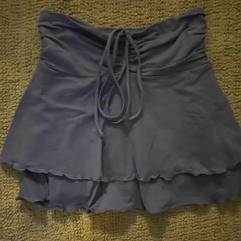 periwinkle mini a-line mini skirt